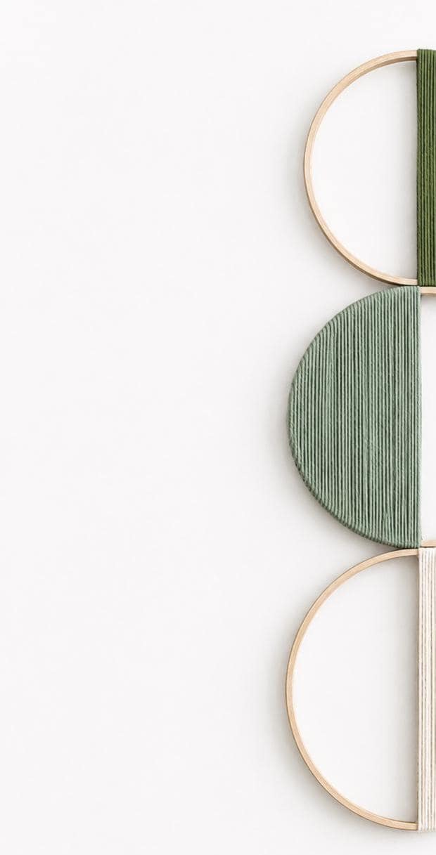 Modern Geometric Macrame Wall Hanging | Handmade Cotton Rope Wall Decor | Minimalist Boho Fiber Art | Wooden Hoop Wall Hanging