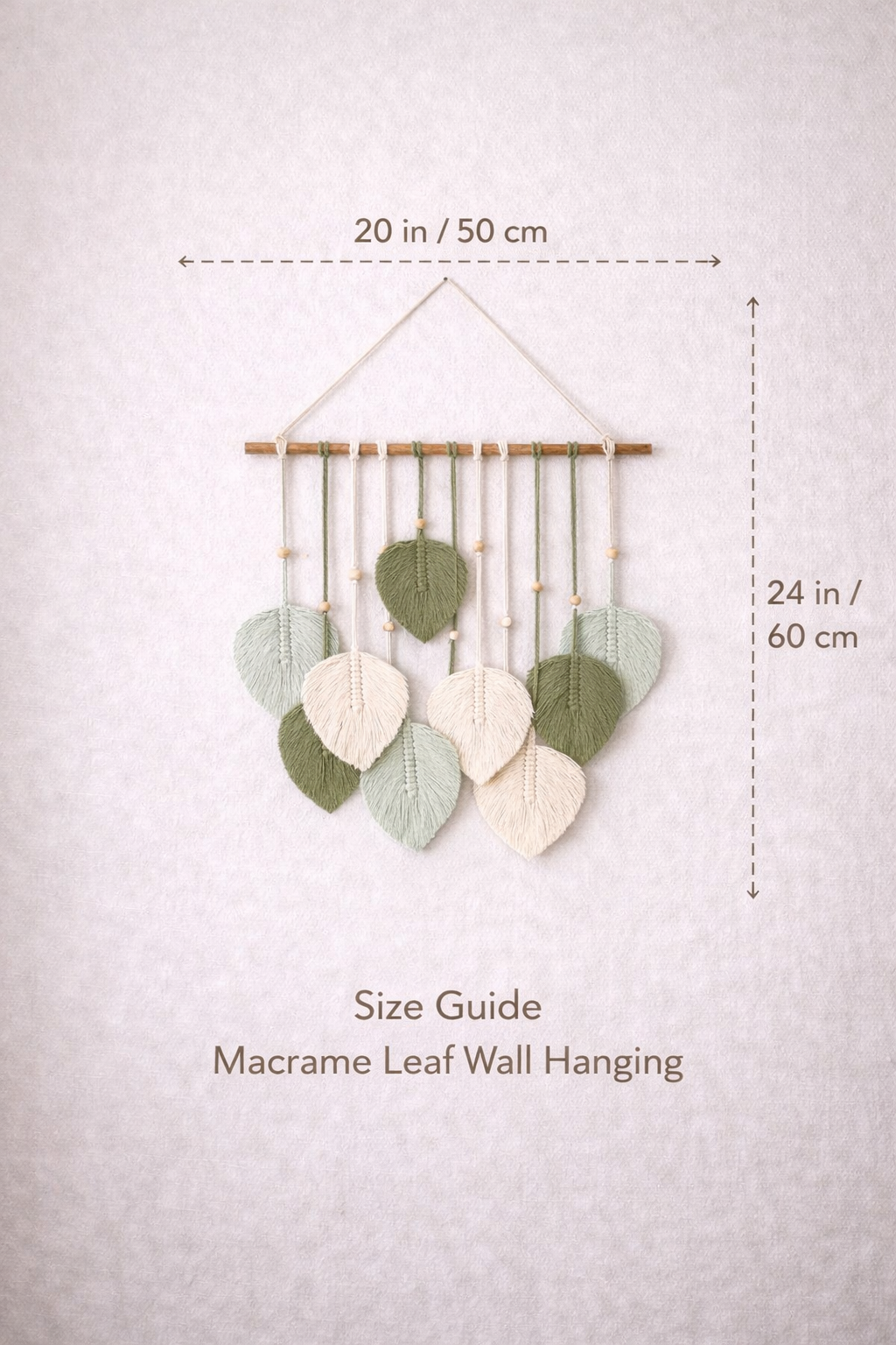 Handmade Boho Macrame Wall Hanging | Cotton Wall Decor