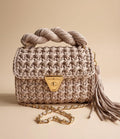 Handmade Knitted Shoulder Bag | Chunky Crochet Bag | T Shirt Yarn Handbag | Boho Crossbody Purse | Small Knit Purse | Gift for Her
