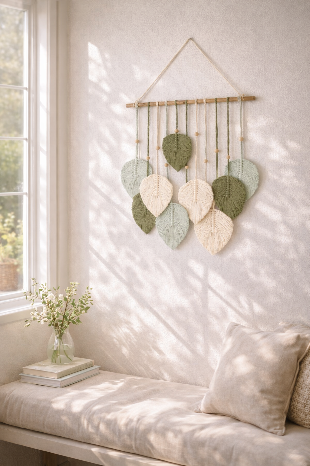 Handmade Boho Macrame Wall Hanging | Cotton Wall Decor